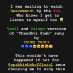 Sireesha Bhagavatula Instagram - 🥹🧿♥️ BLESSED BEYOND WORDS ♥️🧿🥹 Listen to my Tamil and Telugu versions of “Chaudhvi Shab” for the legendary Sanjay Leela Bhansali sir and sung by none other than @shreyaghoshal ♥️ [Heeramandi, Sanjay Leela Bhansali, Bhansali productions, Shreya Ghoshal, Chaudhvi Shab, Telugu and Tamil]