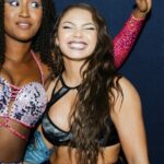 Skye Dolecki Instagram - 🖇️ Skye’s on beat for once in her life . - Also watch #aewdynamite Tonight . . #reels #skyeblue #queenaminata #wrestling