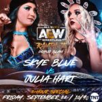 Skye Dolecki Instagram - House of Blues 😉💙 #aew #aewrampage #aewgrandslam #womenswrestling #skyeblue