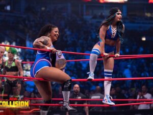 Skye Dolecki Instagram - **WARNING THIS IS GOING TO BE SAPPY AF** 
If you would have told 17 year old trainee Skye that at the age of 23 she would pin Ruby Soho on the debut of AEW Collision in a SOLD OUT United Center, in my hometown of Chicago, AND my ass (quite literally) broke the internet….. I would have never believed you. 
I still can’t wrap my head around all the feelings and emotions that went through me from the moments leading up to walking out onto that stage to me just typing this caption. I am so grateful for the opportunity to show the world who Skye Blue really is, and I can’t wait to keep making you all proud. I love pro wrestling so effin much, it’s my life, it’s all I know, and I can’t wait to wrestle til I’m 85 years old still trying to bump and wrestle to put smiles on everyone’s faces. Let’s fucking go 💙