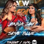 Skye Dolecki Instagram - Friday nights in the lights ✨💙 Tune in to AEW Rampage tonight!! #aew #aewrampage #womenswrestling #fridaynight #skyeblue