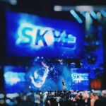 Skye Dolecki Instagram - This picture is too cool not to post 💙 Photo creds: @sandygaviria #aew #skyeblue #prowrestling
