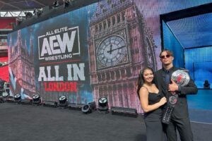 Skye Dolecki Instagram - All In 
I remember driving past the first All In on my way to training, this year I went to London with AEW and watched all my coworkers make history 💙 I love what I do and the people I get to share this amazing life with