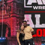 Skye Dolecki Instagram - All In I remember driving past the first All In on my way to training, this year I went to London with AEW and watched all my coworkers make history 💙 I love what I do and the people I get to share this amazing life with
