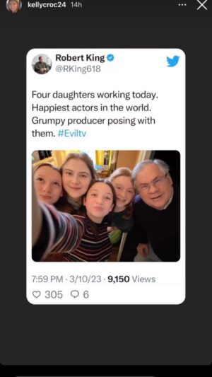 Skylar Gray Instagram - Pinch me please. Before the pandemic I went on an audition where there were so many amazing actresses. We all auditioned, callback, and screen tested for a role I didn’t realize would take me through my most formative years. @rking_618 and Michelle you have made my childhood so happy!! Thank you for giving me the honor to play Lila Bouchard for as long as we can make an amazing hit tv show nominated for so many awards!!!!!!!! Woooooooo team!!!!!! @evil @paramountplus @dalyaknapp @maddy_crocco_official @brooklynshuck