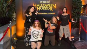 Skylar Gray Instagram - happy halloween from me & my ghouls💀✨🩷 

#halloween #universal #hauntedhouse #universalhorror #explorepage