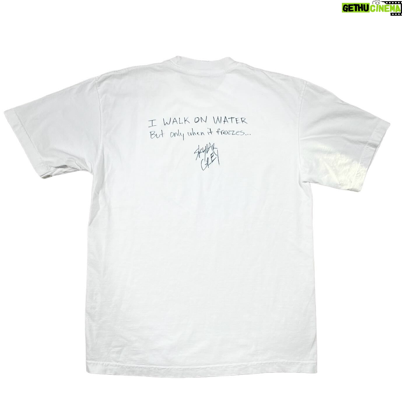 Skylar Grey Instagram - Alright… the crowd has spoken… I’ll be doing a handwritten lyric tee drop Friday May 24th at 12pm PST. These are each one of a kind, in various sizes… Set a reminder to get yours!