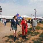 Skyler Samuels Instagram - another epic adventure weekend with my travel buddy/baby sis @natalynlind 🤗 thank you @infieldfest & @preaknessstakes for all the fun! 🎪👯‍♀️🐴✨” #InfieldFest #preakness144 #sponsored