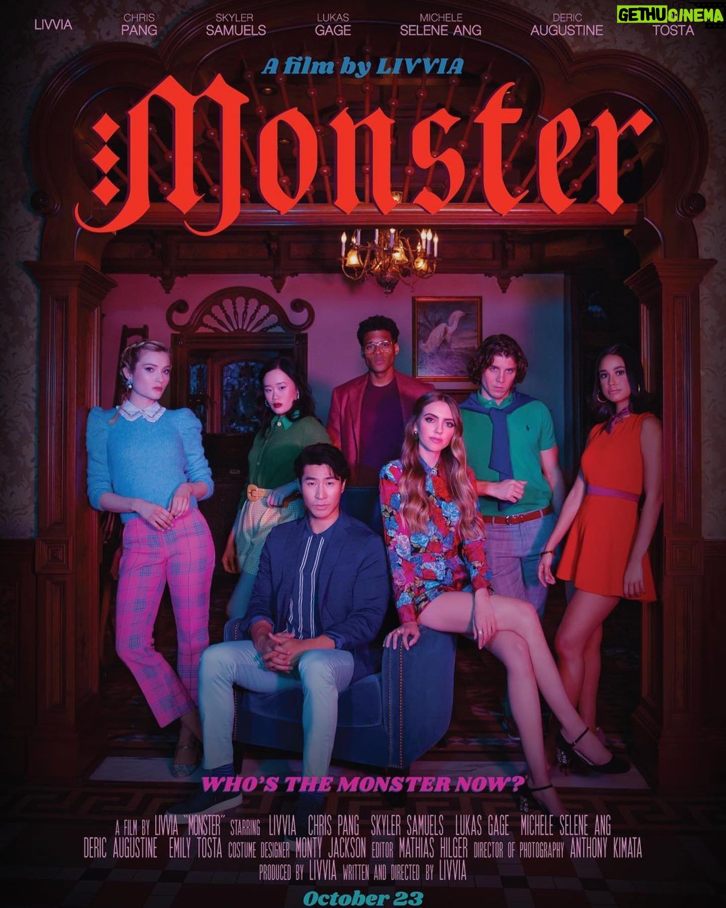 Skyler Samuels Instagram - A little spooky situation with the lovely @livvia coming to you next Friday 10/23 👀🧟♀️🎃👻🔍😱
