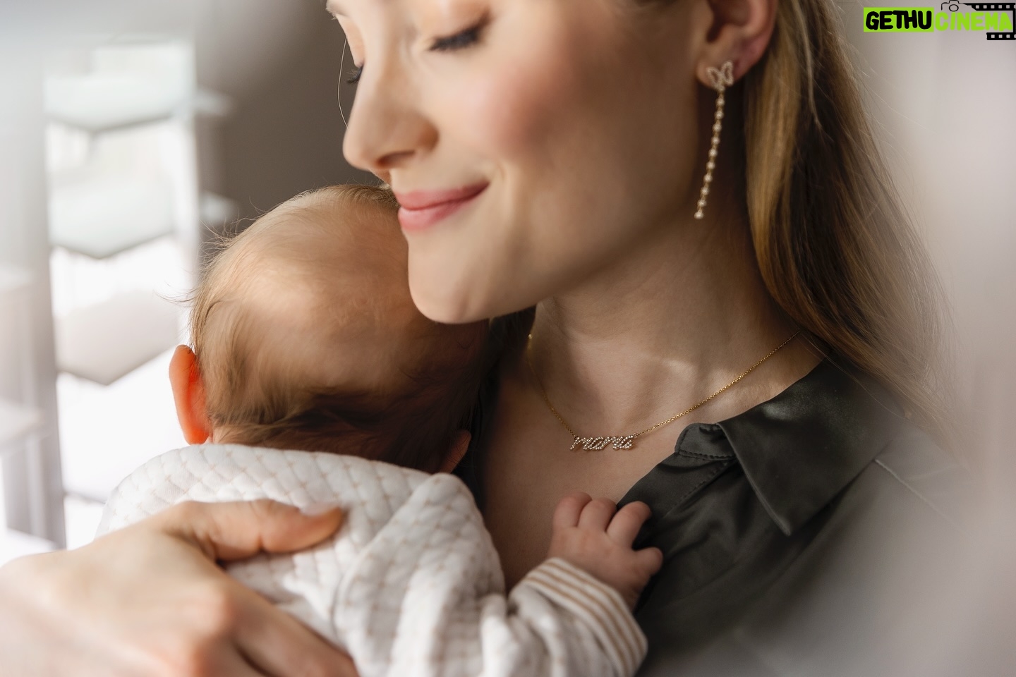 Skyler Samuels Instagram - Embracing “Mama Month” with our beautiful Brand Ambassador, @skylersamuels, and her precious bundle of joy! 💖 Mother’s Day is just 10 days away! ✨ Treat yourself or the mama in your life with our heartfelt fine jewelry pieces, including our popular Mama necklace seen here. Head to the link in our bio to shop! Don’t miss out, the sale ends 5/13! 🌼 #charlesandcolvard #brandambassador #skylersamuels #mothersdaygifts #mamanecklace #celebratemoms #mothersdaysale #jewelrysale #finejewelry #moissanite #labgrowndiamonds #foreverone #caydialabgrowndiamonds #madenotmined #mamalove #newmoms #motherhood #giftsforher