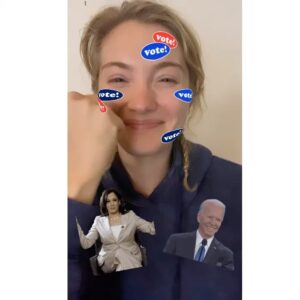 Skyler Samuels Instagram - ‼️‼️‼️‼️‼️‼️
the next time you think your vote doesn’t matter...think again. 11/7 is the day we are reminded that every vote and every voice matters. we did it! democracy is back on track ❤️🤍💙 🇺🇸