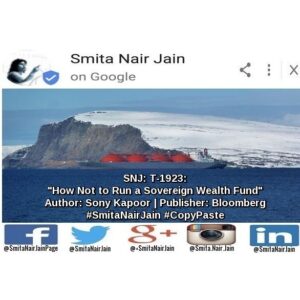 Smita Nair Jain Instagram - Smita Nair Jain on #Google 
SNJ: T-1923: “How Not to Run a Sovereign Wealth Fund” | Author: Sony Kapoor | Publisher: Bloomberg | #SmitaNairJain #CopyPaste

Poor governance has meant Norway’s oil fund has squandered its advantages.
Looking for resources but mismanaging assets. Photographer: Mikael Holter/Bloomberg

Norway’s $1 trillion sovereign wealth fund, which recently announced its intention to remove all oil and gas stocks from its benchmark, has the potential to be the world’s pre-eminent investor. It enjoys more freedom than any other investor in the ………. TO READ THE FULL ARTICLE: https://goo.gl/posts/GsXXj

#womenwhocode #womenintech #womenindigital #thoughtleaders #tedxtalks #tedxspeakers #tedxmotivationalspeakers #tedx #technologyfuturistkeynotespeakers #technology #tech #strategy #smitanairjain #motivationalspeakertedtalks #motivationalspeakers #motivationalspeakeronleadership #motivationalspeakerbusiness #mentor #leadership #keynotespeakers #informationtechnology #futuristtechnologyspeakers #futuristspeakers #futuristmotivationalspeakers #futuristkeynotespeakers #fintech #digitalfuturistspeakers

Take A Minute To Follow Me On Social Media
Blog: http://www.smitanairjainauthor.com/
Facebook: https://www.facebook.com/SmitaNairJainPage/
Twitter: https://twitter.com/SmitaNairJain/
Instagram: https://www.instagram.com/smita.nair.jain/
LinkedIn: https://www.linkedin.com/in/smitanairjain/
Google : https://plus.google.com/ SmitaNairJain/