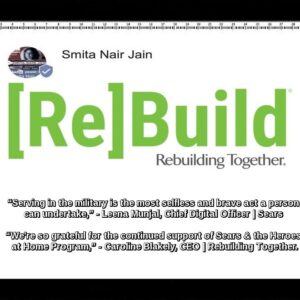 Smita Nair Jain Instagram - SNJ T1995 | “Sears , Rebuilding together join for annual heroes at home program” | Publisher: JustMeans “Serving in the military is the most selfless and brave act a person can undertake,” - Leena Munjal Chief Digital Officer for Sears “We’re so grateful for the continued support of Sears and the Heroes at Home Program,” - Caroline Blakely, President and CEO of Rebuilding Together.

#Community #CommunityEngagement #CommunityInvolvement #CommunityRevitalization #CorporateContributions #CorporateSocialResponsibility #Development #LeenaMunjal #MilitaryVeterans #Partnerships #People, #Philanthropy #PositiveChange #RebuildingTogether #SmitaNairJain #SocialAction #SocialChange #Volunteering