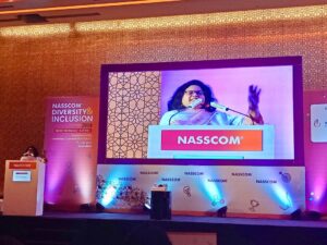 Smita Nair Jain Instagram - 300  attendees from 62 different companies wherein 35% are men. We are raising the bar high on the inclusion journey and continued to do our best to be #diversity and #inclusive #firstseries #nasscomdni #springboardprogram #diversityandinclusion #analyticalintelligence #EmotionalIntelligence @NASSCOM-Hyd @NASSCOM Events