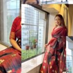 Sneha Paul Instagram - Meri Desi looks…🥰 Happy Lohir D.M only for this Saree. @dorbysneha #reelitfeelit #lohir #reelinstagram #dorbysneha