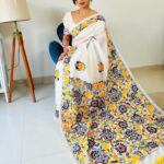 Sneha Paul Instagram - Yellow Customised Embroidery Saree with blouse. Quickly D.M.💛 @dorbysneha