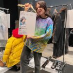 SoKo Instagram - So honored to have walked my first show for @achillesiongabrielofficial - for @achillesiongabriel 's first show !!! Loved my dream tomboy look and already wanna wear it all everyday. Can't wait for this whole collection to be out ! Thank you for having me. I was so so so nervous but had so much fun 🤡 @karinwesterlundd @pittiuomo_official @emmamatell 📸 @astramarinacabras