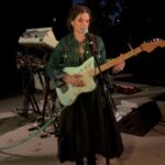 SoKo Instagram – Got to play some of my favorite songs to some of my favorite people last night.. Thank you all for being my special Valentines ❣️ Thank you @matchesfashion for letting me play in front of a live audience for the first time since covid.. Goddess, i’vemissed it ! Thank you @alexandermcqueen for making the best clothes / jewelry and making me feel like a true grunge goth princess. 
Thank you to @chromesparks & @hether for being the best band for a night !
Styled by @jaredengstudios 
Make up @amberdmakeup 
Hair @sheardeath 
#mfxfrieze