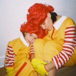 SoKo Instagram - All love forever ♾️ 💛❤️💛❤️💛 Halloween edition against McDonald’s! GO VEGAN All fun captured by our fave @miriam_marlene #govegan #veganmom