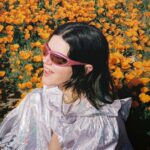 SoKo Instagram - Back in LA and wowwww 🌾🌱🌞🌼🧡 📸 by @miriam_marlene Dress @batshevadress 😎 @bonnieclyde
