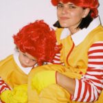 SoKo Instagram - All love forever ♾️ 💛❤️💛❤️💛 Halloween edition against McDonald’s! GO VEGAN All fun captured by our fave @miriam_marlene #govegan #veganmom