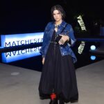 SoKo Instagram – Got to play some of my favorite songs to some of my favorite people last night.. Thank you all for being my special Valentines ❣️ Thank you @matchesfashion for letting me play in front of a live audience for the first time since covid.. Goddess, i’vemissed it ! Thank you @alexandermcqueen for making the best clothes / jewelry and making me feel like a true grunge goth princess. 
Thank you to @chromesparks & @hether for being the best band for a night !
Styled by @jaredengstudios 
Make up @amberdmakeup 
Hair @sheardeath 
#mfxfrieze