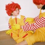 SoKo Instagram - All love forever ♾️ 💛❤️💛❤️💛 Halloween edition against McDonald’s! GO VEGAN All fun captured by our fave @miriam_marlene #govegan #veganmom