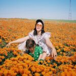 SoKo Instagram - Back in LA and wowwww 🌾🌱🌞🌼🧡 📸 by @miriam_marlene Dress @batshevadress 😎 @bonnieclyde