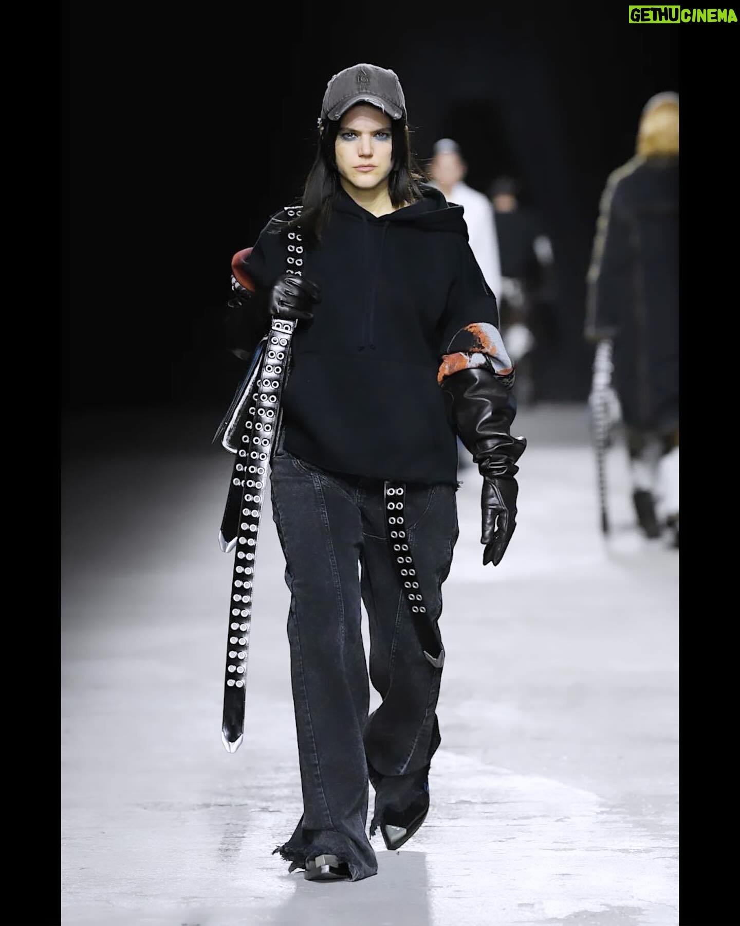 SoKo Instagram - So honored to have walked my first show for @achillesiongabrielofficial - for @achillesiongabriel 's first show !!! Loved my dream tomboy look and already wanna wear it all everyday. Can't wait for this whole collection to be out ! Thank you for having me. I was so so so nervous but had so much fun 🤡 @karinwesterlundd @pittiuomo_official @emmamatell 📸 @astramarinacabras