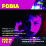 Sofía Gala Castiglione Instagram - Este SÁBADO 16. Se proyecta "FOBIA" gratis en el Cine Haroldo Conti. En la ex ESMA. 19hs. @centroculturalconti Les esperamos. Se agradece difusión