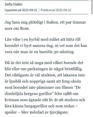 Sofia Dalén Instagram - efter en höst av sketchskrivande ser jag i år fram emot att skriva fler kåserier för göteborgs-posten! tänk vad mysigt, jag kanske tar tillbaka chailatten och poserande sitter med datorn på olika caféer med överdimensionerade halsdukar och fnasiga nagelband och stirrar medvetet men spelat nonchalant ut genom fönstret och jag har kanske en jättestor hund som bara ligger och sover vid mina fötter???
