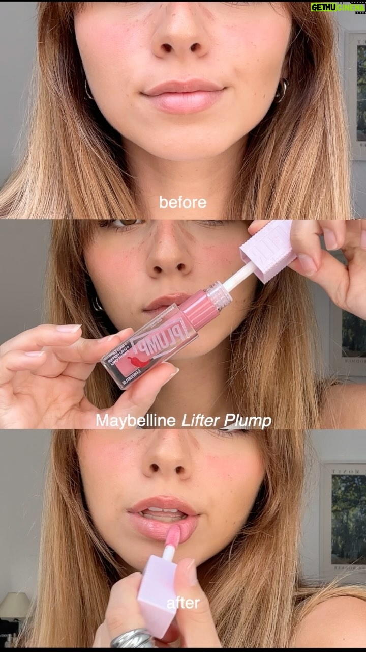 Sofia Barbosa Instagram - pub O Lifter Plump da @maybelline é o passo imprescindível na minha rotina porque para além de deixar um brilho lindo nos lábios, deixa-os mais volumosos em segundos 💗🎀💗🎀 estes são os meus tons preferidos (002 e 006) #MaybellineMakeUp #LifterPlump
