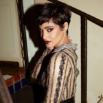 Sofia Boutella Instagram - BTS / getting ready for @vanityfair 🖤 @andylecompte @katesynnottmakeup @delcoreofficial @danieldelcore @sashaneboga @natalierosales @drbarbarasturm @andylecomptesalon @theacademy