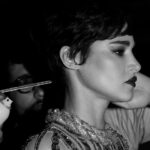 Sofia Boutella Instagram - BTS / getting ready for @vanityfair 🖤 @andylecompte @katesynnottmakeup @delcoreofficial @danieldelcore @sashaneboga @natalierosales @drbarbarasturm @andylecomptesalon @theacademy