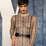 Sofia Boutella Instagram - Vanity Fair Oscars - Celebrating the 95th Oscar Winners @theacademy - @vanityfair - THANK YOU to my incredibly talented friend Daniel Del Core and his team for this stunning couture dress @delcoreofficial @danieldelcore - THANK YOU to my epic glam team and their team @andylecompte @katesynnottmakeup - THANK YOU @drbarbarasturm for prepping my skin - @chloefogel - #VFOscars #VanityFairOscarParty @gettyentertainment