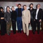 Sofia Boutella Instagram - Love this crew so much ! @rebelmoon @netflix @netflixfilm In London Wearing : @stellamccartney Styling : @sweetbabyjamie Hair : @jamesbrownstyle Make-Up : @sofiatilbury ( @charlottetilbury make up )