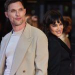 Sofia Boutella Instagram - Love this crew so much ! @rebelmoon @netflix @netflixfilm In London Wearing : @stellamccartney Styling : @sweetbabyjamie Hair : @jamesbrownstyle Make-Up : @sofiatilbury ( @charlottetilbury make up )