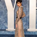 Sofia Boutella Instagram - Vanity Fair Oscars - Celebrating the 95th Oscar Winners @theacademy - @vanityfair - THANK YOU to my incredibly talented friend Daniel Del Core and his team for this stunning couture dress @delcoreofficial @danieldelcore - THANK YOU to my epic glam team and their team @andylecompte @katesynnottmakeup - THANK YOU @drbarbarasturm for prepping my skin - @chloefogel - #VFOscars #VanityFairOscarParty @gettyentertainment