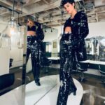 Sofia Boutella Instagram - On the way to celebrate all the nominated talents this weekend - CAA family pre Oscar party ❤️ Thank you @blaze_milano for the dope suit 💫 @creativeartistsagency - @natalierosales - 📸 : @andylecompte