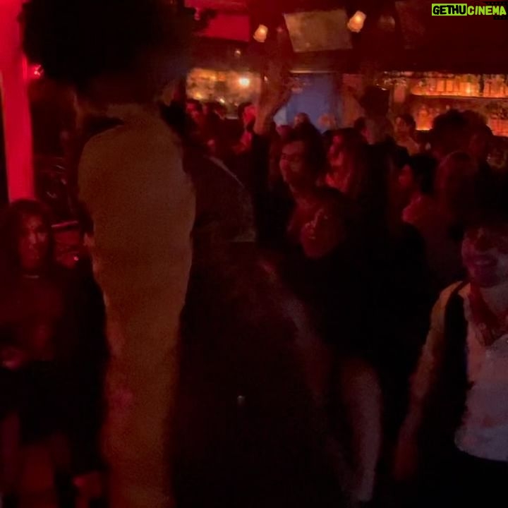 Sofia Boutella Instagram - FRIDAY WAS A DREAM ! THANK YOU to Everyone who came last Friday to celebrate me and Nina's ( @ninamcneely ) and danced at Beyond the Baguette Birthday Bash. A massive THANK YOU To “the Houston Brothers” !! Mark and Johnny Houston ( @houston_bros ) for allowing us to shimmy and dance our way thru the night at “POUR VOUS” ( @pourvousla ) ❤️❤️ THANK YOU to my incredible friend, this beautiful human with a heart of gold, DJ RUCKUS ( @djruckusofficial ), for spinning and making us shake our frog legs all night ! ❤️ And Thank you to Stephen ( @stephenmcneelyart ) Nina & I’s brother, the sweetest and the bestest for also DJing and setting the bar oh so high.❤️ THANK YOU to these legends and amazing friends, Peter ( @peter_dundas ) and EV ( @evbousis ), for dressing me in DUNDAS ( @dundasworld )!!!! I still can’t get over the beauty and strength of this look! ❤️❤️ THANK YOU to my incredibly kind and talented friend Nicky Andrea ( @werkhunty ) for the stunning make up - (he did the hair also !!!!) I love you so much Angel !! ❤️ THANK YOU to Jake ( @jakelanzalifts ) and my best friend Erik ( @erikespensen ) for holding the cake for me and Nina to blow our candles and send our wishes ❤️❤️ And last but not least TANK YOU YOLA MEZCAL ( @yolamezcal ) for joining the forces and participating to our celebration and fun - thank you Gina ( @ginacorrell ) you’re the best !!!! 🍹🧡 And THANK YOU Kadur and Phill for managing the evening !!!! 🧡🧡