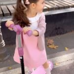 Sofia Nizharadze Instagram – ალისკას ჩიპოლინოს ფინქი სკუტერზე გასეირნება და ჩემი ვორქაუთი ერთად 😂😂😂🩷🩷🩷 @aversipharma ❤️❤️❤️