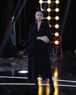 Sofia Nizharadze Instagram - @datunasulikashvili @khutsishvilinatia1 🖤❤️ @natatotato 📸🥰 #datunasulikashvili #khutsishvilinatia1 #sofianizharadze #mkholodkartuli #season3 #thefinal #tvshow #mtavaritv