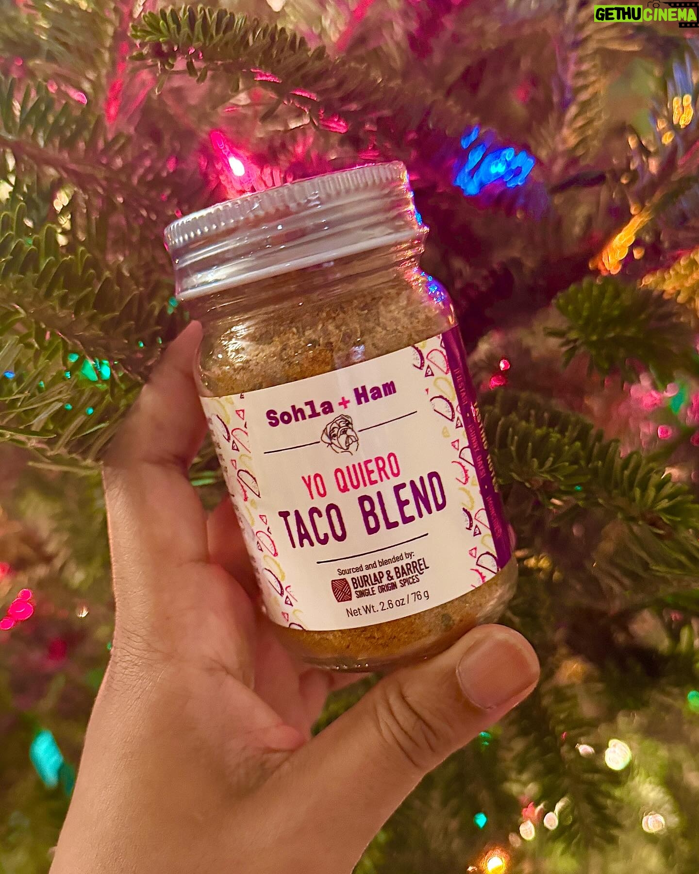 Sohla El-Waylly Instagram - We’d like to introduce you to the newest addition to our spice family, 🌮YO QUIERO TACO BLEND 🌮 It’ll remind you of late nights, hard shells, and ditching school for nachos (everyone did that, right?). Use it to make your inauthentic taco dreams come true! Order today @burlapandbarrel and live mas!