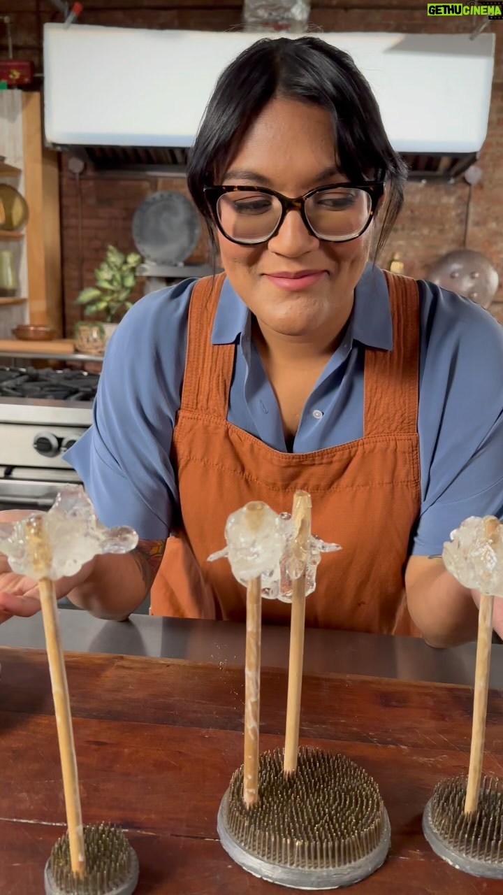 Sohla El-Waylly Instagram - Not pictured: the burn cream I needed after shooting this episode. Watch me *try* to make amezaiku, an ancient Japanese candy, in this week’s episode of ancient recipes. Or better yet, check out @shinri_tezuka who’s a true master and was kind enough to chat all the way from Japan! Streaming now on HMN, 4UV and @history YouTube channel!