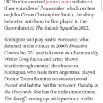 Sol Rodríguez Instagram - Im going to explode. 💀 @jamesgunn Thank you for letting me be part of the COOLEST-show -on freaking -earth! You have changed my life 🫶🏽 The entire @Peacemaker cast and crew, what an honor this is to join you and the DC universe fam, I’ve never been this cool WHAT-?!!!! 🫨😧🥹🙂‍↔️ I have no words. What a dream come true! Miss SASHA BORDEAUX reporting for duty 🫡 #peacemaker #hbomax #sashabordeaux