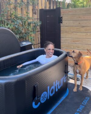 Soledad O'Brien Instagram - Starting off 2024 with a workout. A long walk with the dogs and a dip in the @coldture cold plunge. Going to heal my torn ligaments (foot) and torn meniscus (knee) and I'm going work hard to get in great shape. I'll let you know how we do!