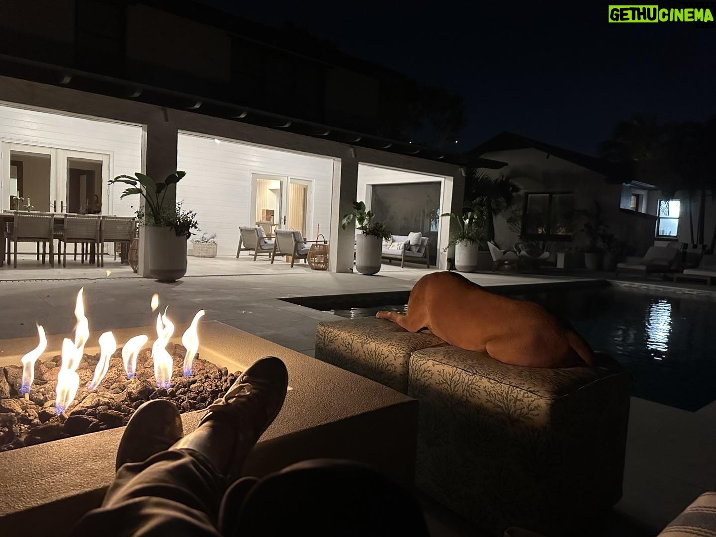 Soledad O'Brien Instagram - Just me and the doggies hanging by the fire 🔥🔥🔥