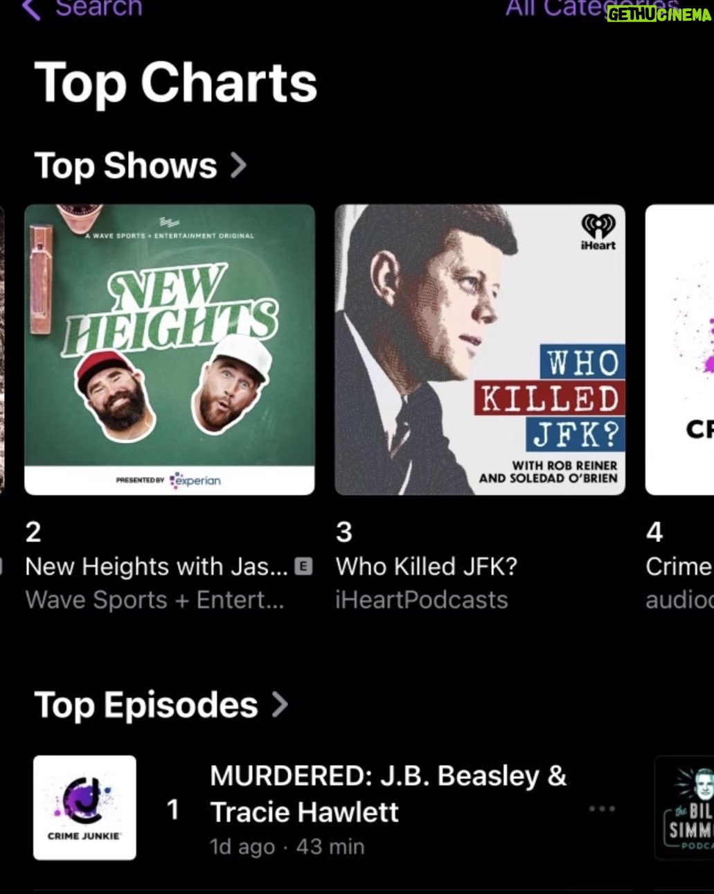 Soledad O'Brien Instagram - Welllllll look what's now climbed to #3 in podcasts!!! Not to brag but.. um.. let's brag! Episode 3 of Who killed JFK drops tomorrow (on the 60th anniversary). Hosted by Rob Reiner and me! Check it out wherever you get your fave podcasts 🔥🔥