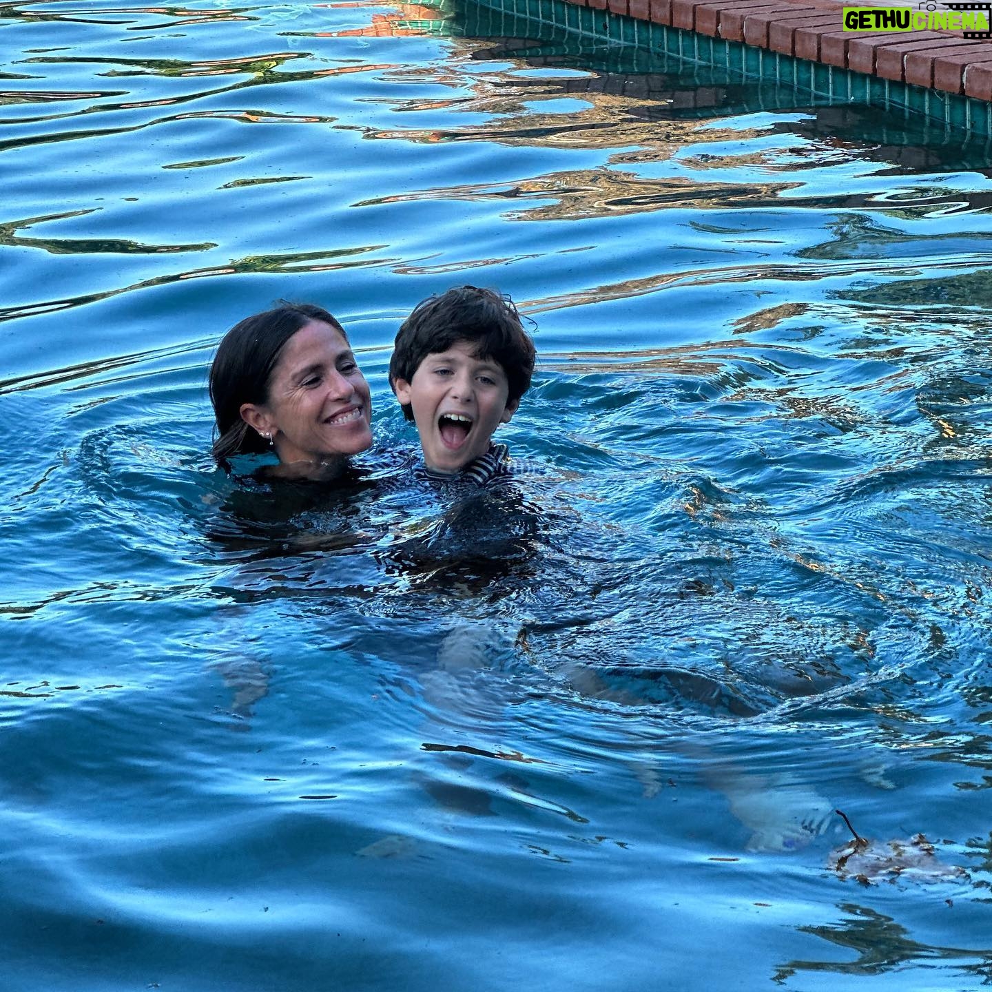 Soleil Moon Frye Instagram - My amazing boy Story made it across the pool. Captured by the incredible @averyschlereth 💙 @iamdylanpenn thank you for making magic..