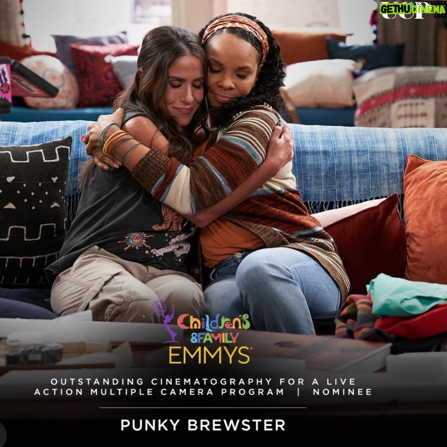 Soleil Moon Frye - 4.4K Likes - Congrats to our incredible #punkybrewster family for 3 Emmy nominations. This has been a true labor of love for all of us involved and I love you all so very much. My heart is full of so many feels and such gratitude for this beautiful ride across the rainbow. Congrats to the wonderful, talented, beautiful nominees @unrealquinncopeland who shines so bright (my little punky bear) @sharonelawrence for your incredible gifts and the honor of working with you. You are a true joy & to all of the brilliant team that brought our Punky back, @jimmybfox @dduclon9 Jim, Steve @ucp @peacocktv @cheriejohnson75 @unrealquinncopeland @realfreddieprinze @noah.cottrell @itsoliverdelossantos @laurendonzis @jasikaistrycurious our incredible crew/family I love you forever. Each and every one of you touched my heart. #PunkyPower forever!!! 🌈
